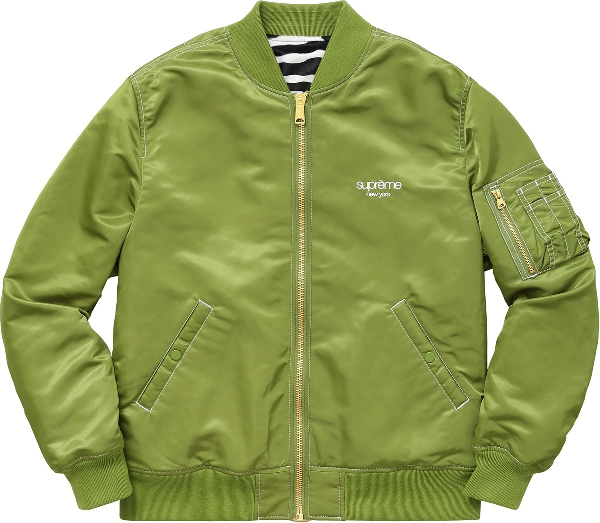 Contrast Stitch Reversible MA-1 Jacket view 8